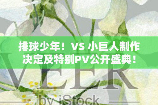 排球少年！VS 小巨人制作决定及特别PV公开盛典！