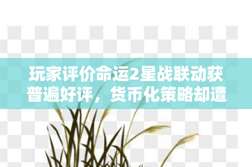 玩家评价命运2星战联动获普遍好评，货币化策略却遭遇抵制