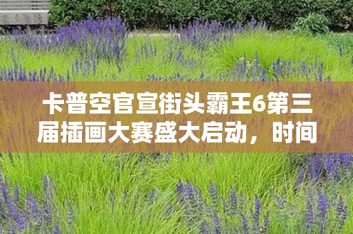 卡普空官宣街头霸王6第三届插画大赛盛大启动，时间定于十二月一日