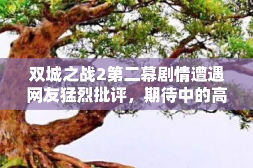 双城之战2第二幕剧情遭遇网友猛烈批评，期待中的高潮竟成低走之势！