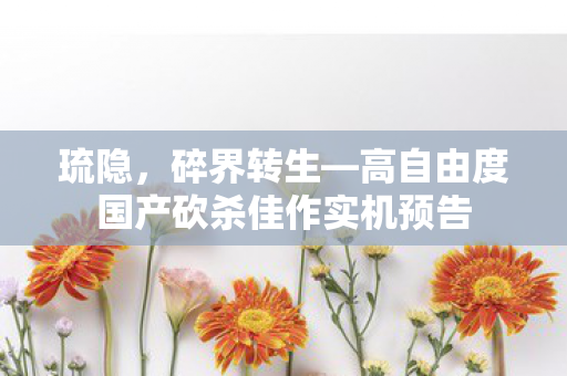 琉隐，碎界转生—高自由度国产砍杀佳作实机预告