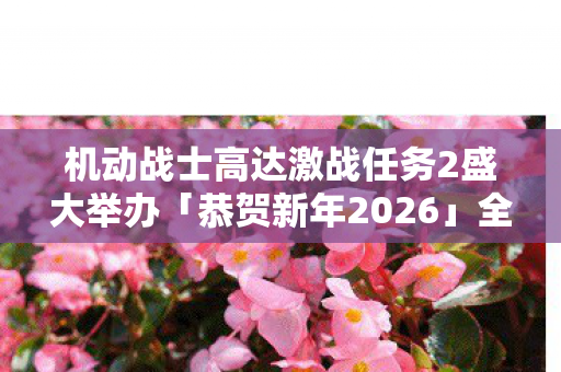 机动战士高达激战任务2盛大举办「恭贺新年2026」全新机体「海盗高达X1全装备型」震撼参战！