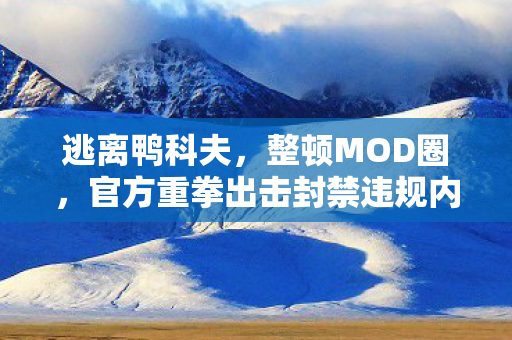 逃离鸭科夫，整顿MOD圈，官方重拳出击封禁违规内容与作者