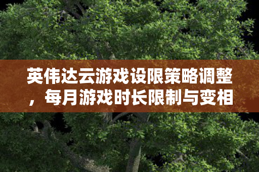 英伟达云游戏设限策略调整，每月游戏时长限制与变相涨价引发争议