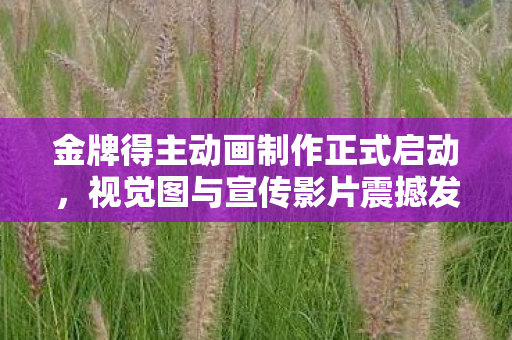 金牌得主动画制作正式启动，视觉图与宣传影片震撼发布