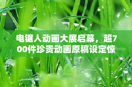 电锯人动画大展启幕，超700件珍贵动画原稿设定惊艳亮相