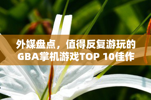 外媒盘点，值得反复游玩的GBA掌机游戏TOP 10佳作