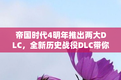 帝国时代4明年推出两大DLC，全新历史战役DLC带你重温中国历史传奇