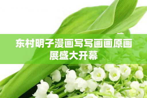 东村明子漫画写写画画原画展盛大开幕