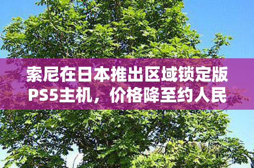 索尼在日本推出区域锁定版PS5主机，价格降至约人民币两千元以内