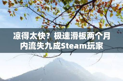 凉得太快？极速滑板两个月内流失九成Steam玩家