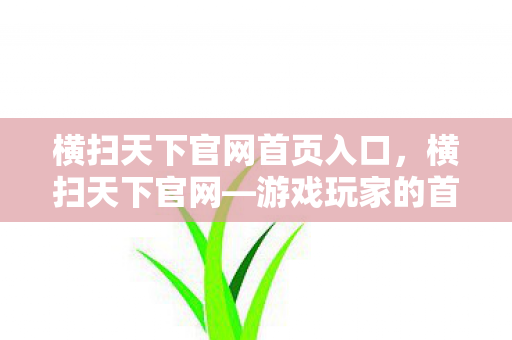 横扫天下官网首页入口，横扫天下官网—游戏玩家的首选之地