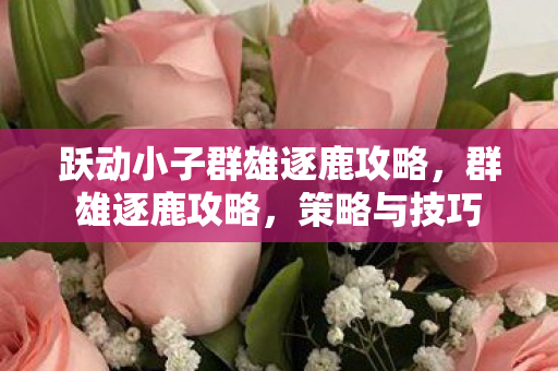 跃动小子群雄逐鹿攻略，群雄逐鹿攻略，策略与技巧