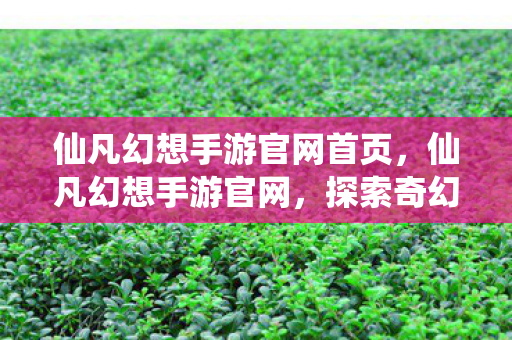 仙凡幻想手游官网首页，仙凡幻想手游官网，探索奇幻世界的起点