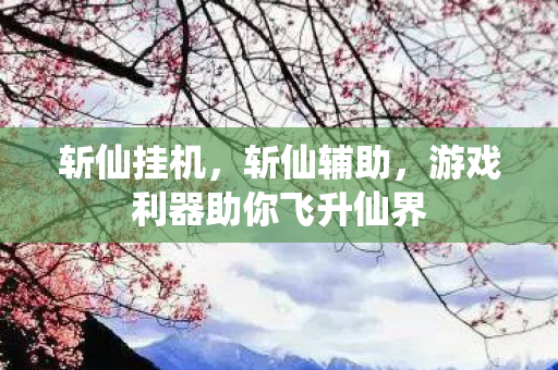 斩仙挂机，斩仙辅助，游戏利器助你飞升仙界