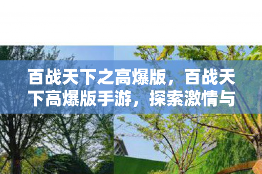 百战天下之高爆版，百战天下高爆版手游，探索激情与策略的新世界