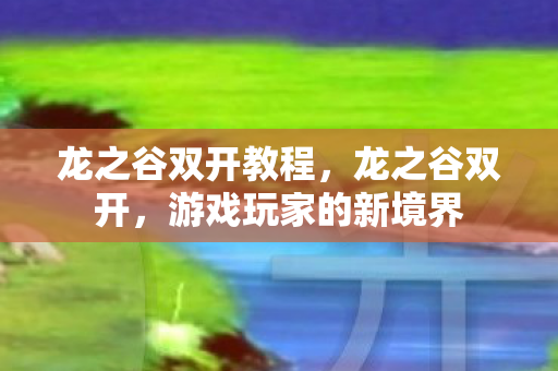龙之谷双开教程，龙之谷双开，游戏玩家的新境界