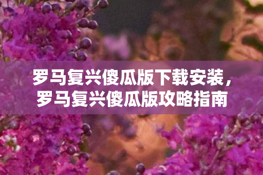 罗马复兴傻瓜版下载安装，罗马复兴傻瓜版攻略指南