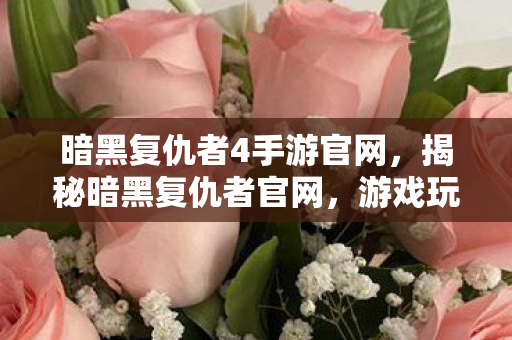 暗黑复仇者4手游官网，揭秘暗黑复仇者官网，游戏玩家的终极目的地