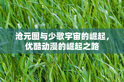 沧元图与少歌宇宙的崛起，优酷动漫的崛起之路