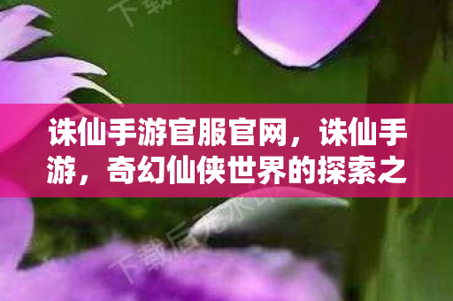 诛仙手游官服官网，诛仙手游，奇幻仙侠世界的探索之旅
