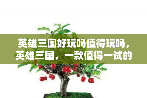 英雄三国好玩吗值得玩吗，英雄三国，一款值得一试的策略游戏