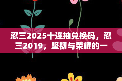 忍三2025十连抽兑换码，忍三2019，坚韧与荣耀的一年