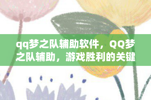 qq梦之队辅助软件，QQ梦之队辅助，游戏胜利的关键要素