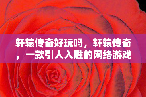 轩辕传奇好玩吗，轩辕传奇，一款引人入胜的网络游戏