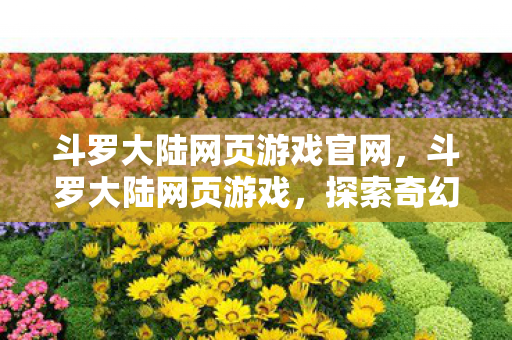 斗罗大陆网页游戏官网，斗罗大陆网页游戏，探索奇幻世界的无尽魅力