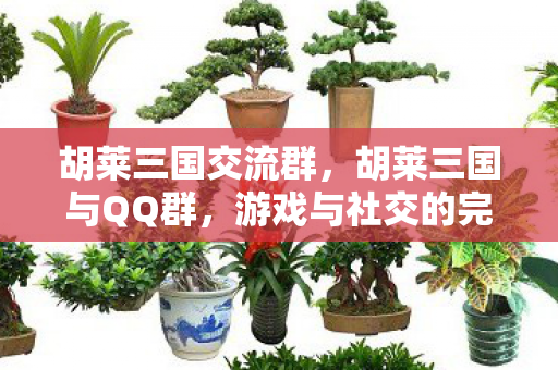 胡莱三国交流群，胡莱三国与QQ群，游戏与社交的完美融合