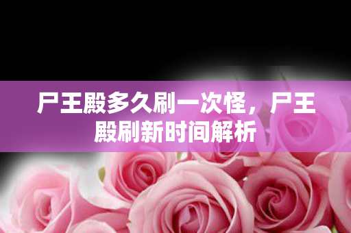 尸王殿多久刷一次怪，尸王殿刷新时间解析