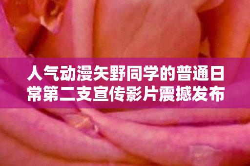 人气动漫矢野同学的普通日常第二支宣传影片震撼发布