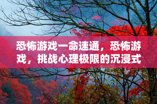 恐怖游戏一命速通，恐怖游戏，挑战心理极限的沉浸式体验