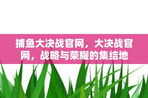 捕鱼大决战官网，大决战官网，战略与荣耀的集结地