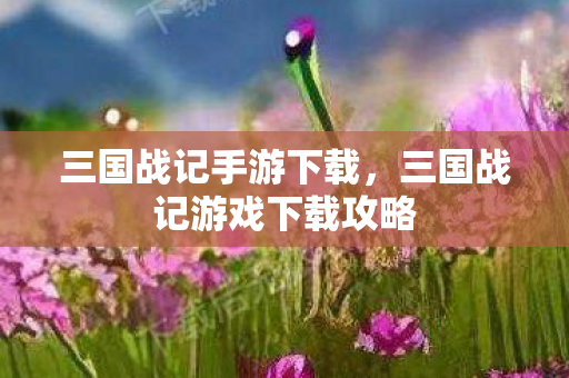 三国战记手游下载，三国战记游戏下载攻略