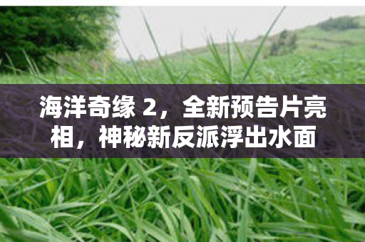 海洋奇缘 2，全新预告片亮相，神秘新反派浮出水面