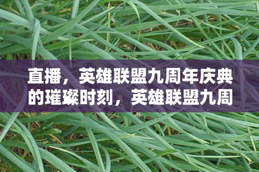 直播，英雄联盟九周年庆典的璀璨时刻，英雄联盟九周年庆典，璀璨直播时刻