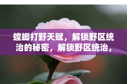 螳螂打野天赋，解锁野区统治的秘密，解锁野区统治，螳螂打野天赋全解析