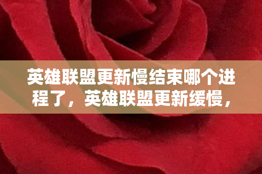 英雄联盟更新慢结束哪个进程了，英雄联盟更新缓慢，优化进程以加速下载，优化进程加速英雄联盟更新下载