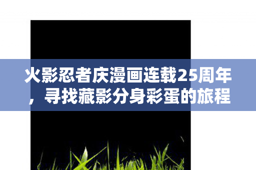 火影忍者庆漫画连载25周年，寻找藏影分身彩蛋的旅程