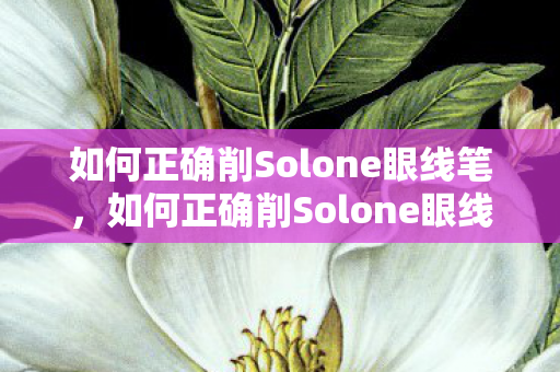如何正确削Solone眼线笔图片