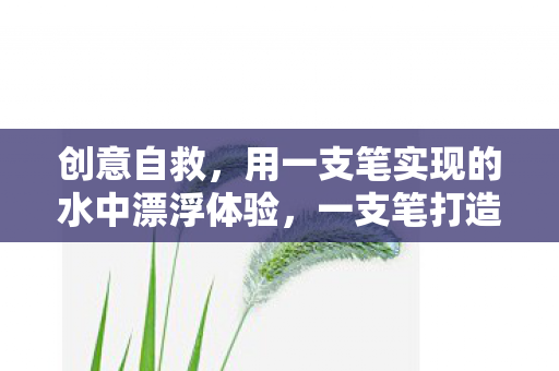 创意自救，用一支笔实现的水中漂浮体验，一支笔打造的水中漂浮艺术，创意自救新体验