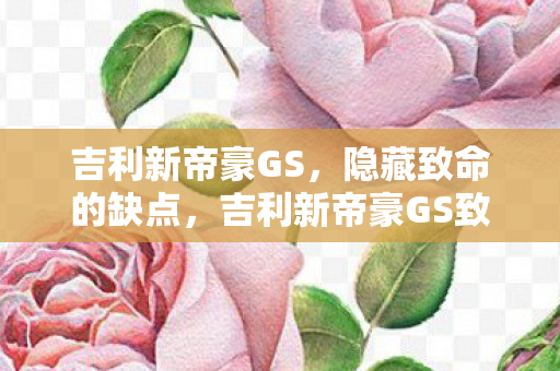 吉利新帝豪GS，隐藏致命的缺点，吉利新帝豪GS致命缺点曝光